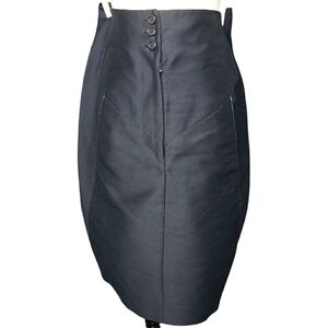Marithe et Francois Girbaud Designer Structured Pockets Rare Unique Pencil Skirt